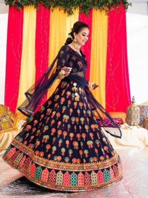 Lehenga : HEAVY STONE WORK LEHENGA CHOLI SET