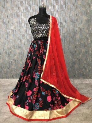 Lehenga : Crap Silk