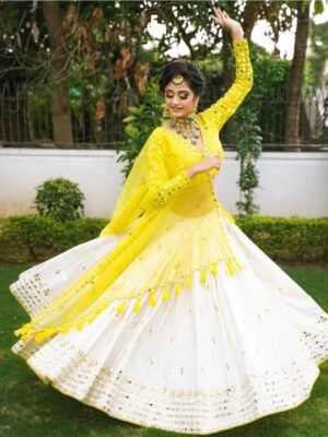 Lehenga :  *HEVVY REYON  WITH  EMRODERY WORK WITH REAL MIRROR HAND WORK