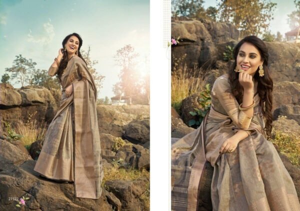 LINEN COTTON SILK SAREE