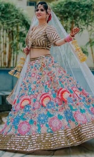 Buy BANARASI DESIGN Beautiful Lehenga Banarasi Silk Lehenga Inner Cancan  Canvas Blouse Dupatta Lengha Party Wear Lehenga Choli Online in India - Etsy