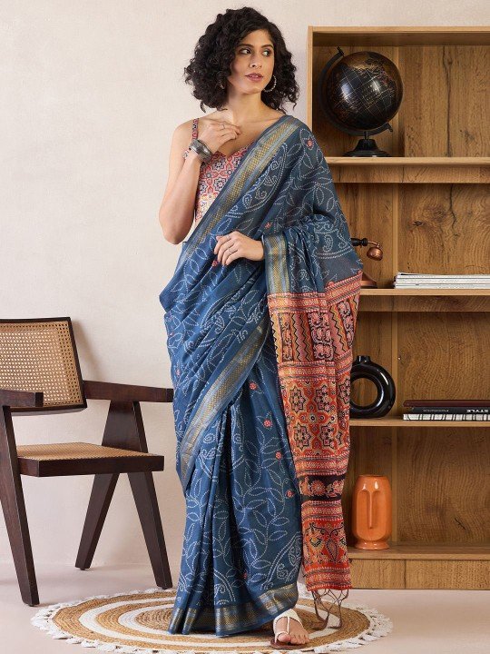 Bandhani Banarasi Saree