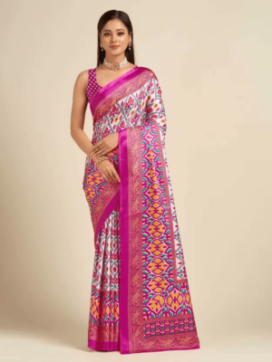 Printed Patola Silk Saree