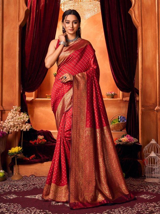 Tanchoi Banarasi Saree