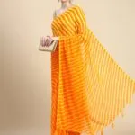 leheriya chiffon saree