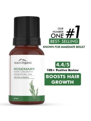 Aravi Organic Rosemary Essential Oil for Hair Growth