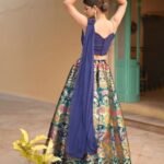 Banarasi Silk Semi-Stitched Lehenga Choli