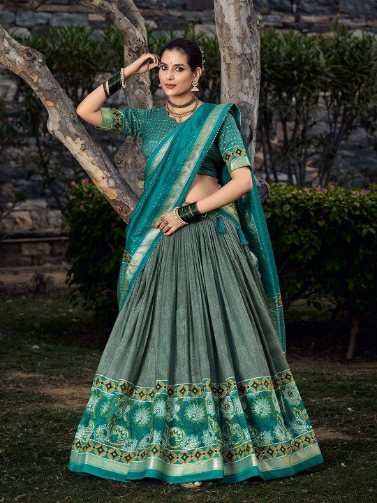 Classy Sea Green Color Designer Lehenga Choli Buy Now