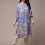 Floral Print Cotton Kurti