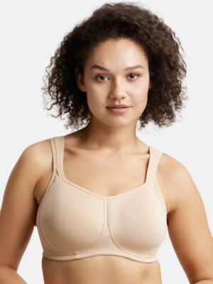 Cotton Full Coverage Plus Size Bra with Broad Wings