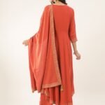 Orange Anarkali Kurta set online