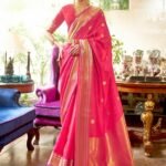 Pink Banarasi Saree