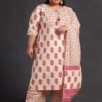 Plus Size Printed Cotton Kurta-2