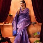 Purple Color Pure Silk Kanjeevaram Saree