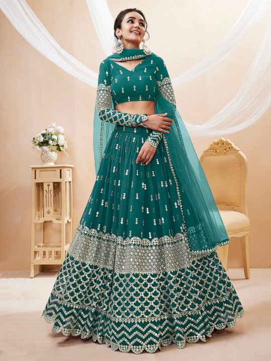 Buy Rama Color Designer Lehenga Choli Buy Now