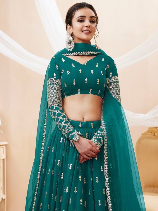 Buy Rama Color Designer Lehenga Choli Buy Now