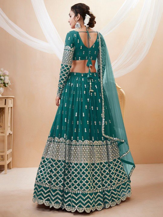 Buy Rama Color Designer Lehenga Choli Buy Now