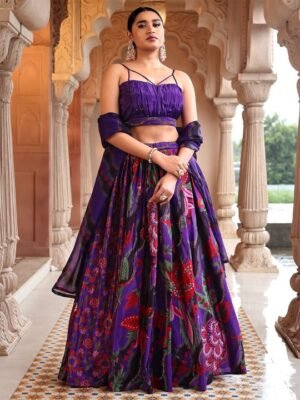 Ready to Wear Purple Lehenga Online