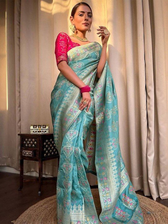 Woven Design Zari Banarasi Saree