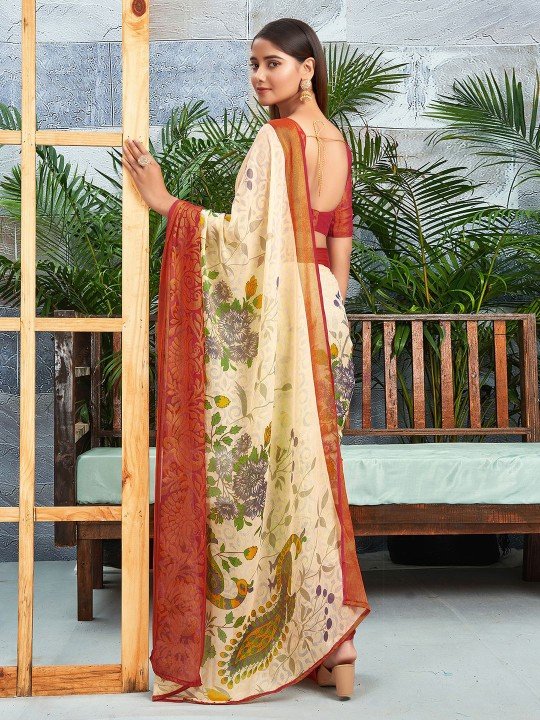 Chiffon Saree Flipkart