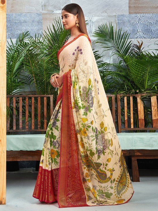 Chiffon Saree Flipkart