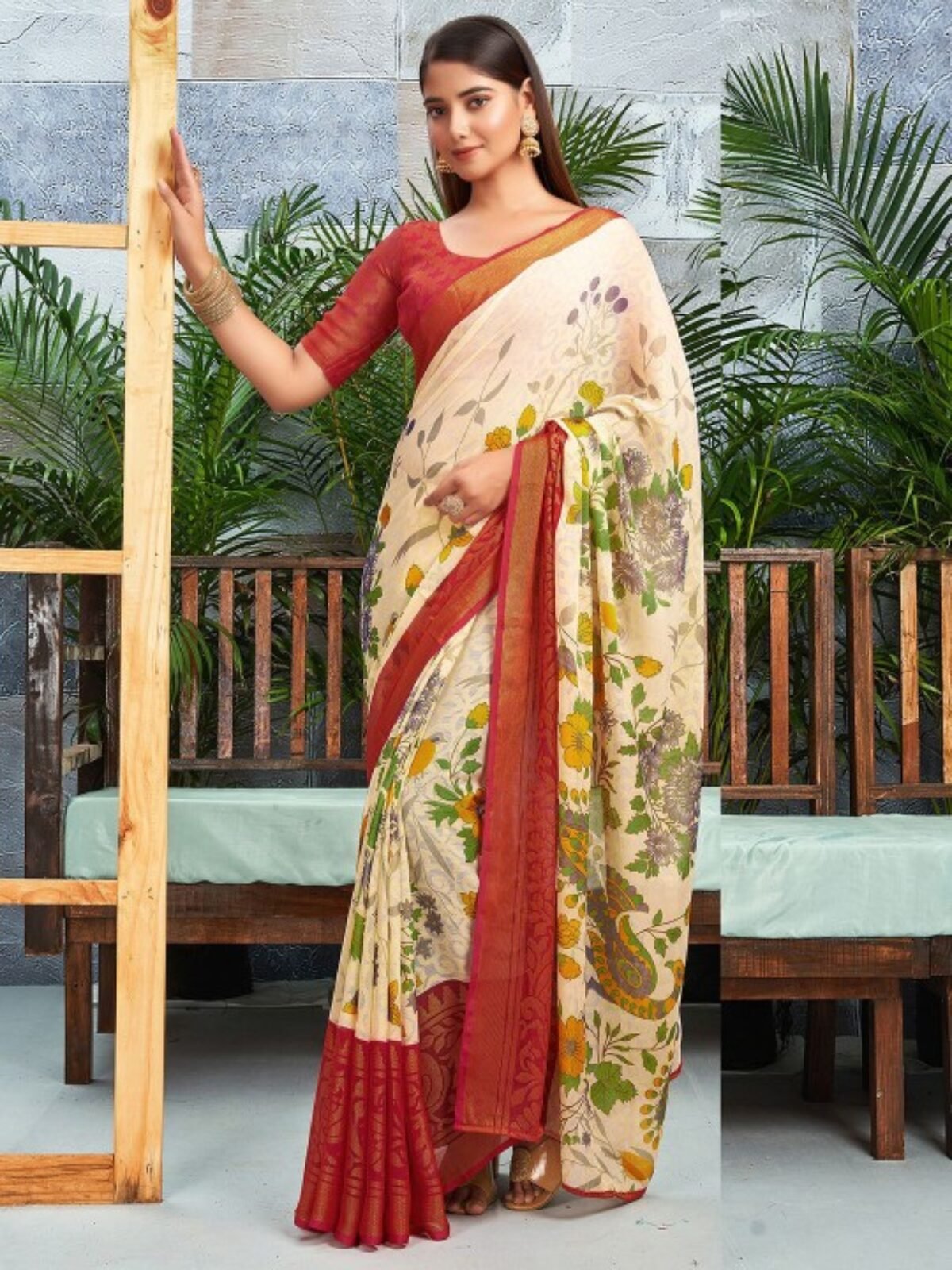 Pure chiffon sarees flipkart best sale