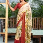 chiffon saree flipkart