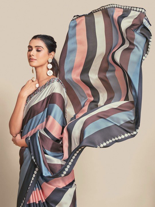 Floral Chiffon Saree