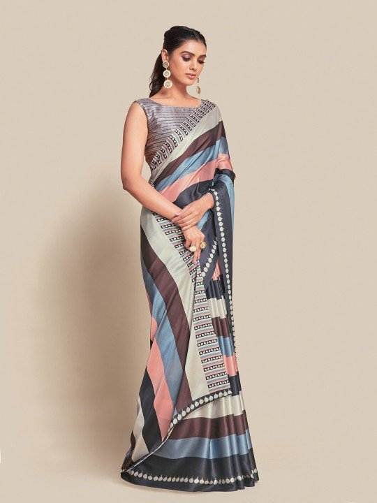 Floral Chiffon Saree