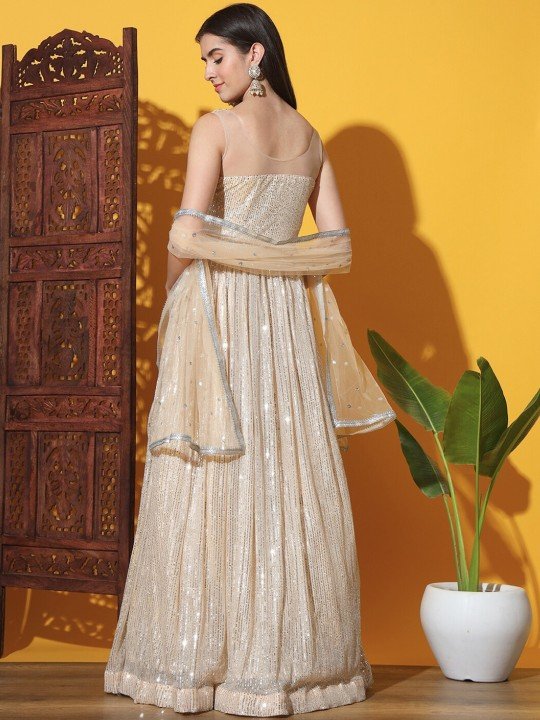 Party Wear Maxi Gown With Dupatta for Women