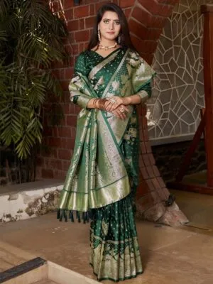 Green Kanjivaram Saree