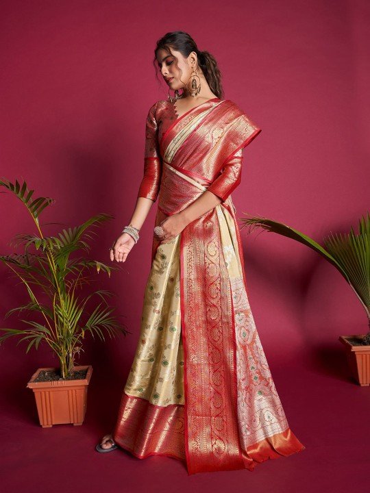 Kanjivaram Silk Saree for Bride