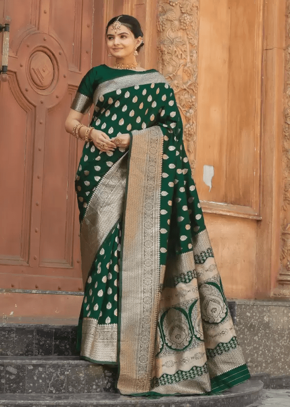 Ready to Wear Banarasi Silk Saree under 1000 for Women