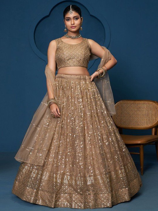 Ready to Wear Golden Can Can Lehenga