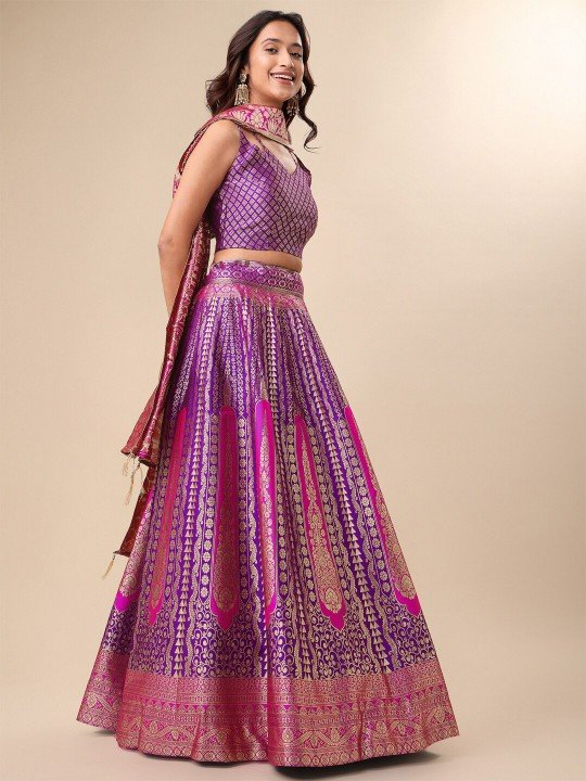 Trendy Purple Can Can Lehenga for Women