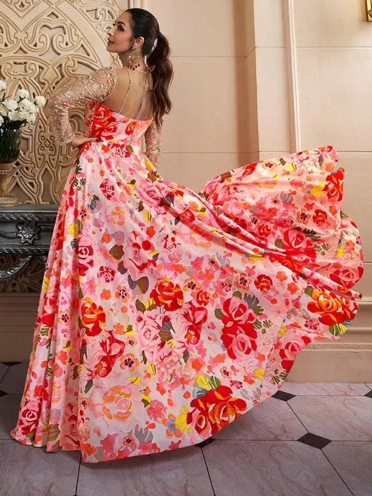knee length dresses for ladies Mustard Crepe Silk Jacket Style Indo Western Dress
