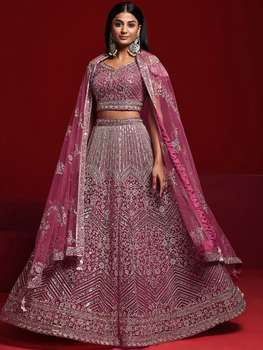 pink Gher Wala Lehenga