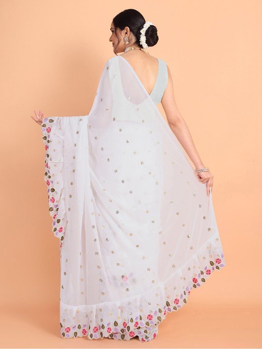 Pre Stitched Ruffle Saree Under 1000 for Women