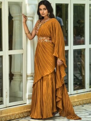 Ready to Wear Ruffle Saree Online