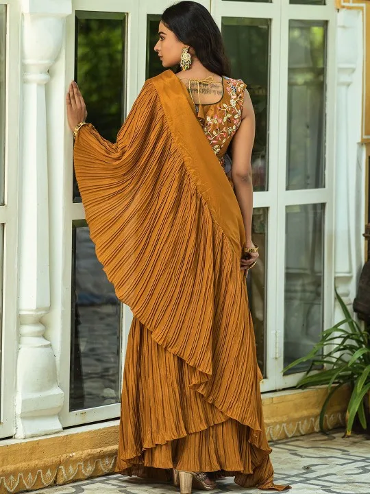 Ready to Wear Ruffle Saree Online