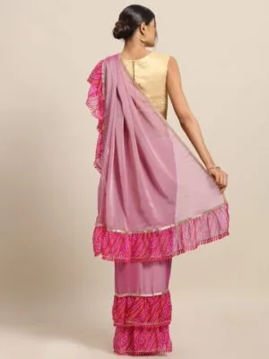 Suta Ruffle Saree Under 1000