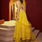 Embellished Thread Work Semi-Stitched Lehenga2