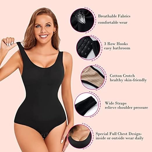 Cotton Lycra High Compression Body Suit for Women