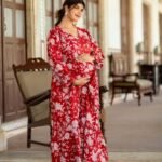 Maternity Cotton Maxi Dress-3