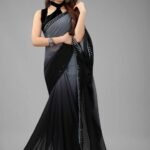 Self Design Chiffon Saree1