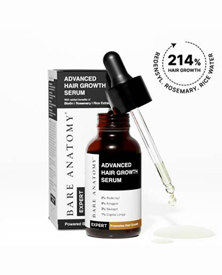 BARE ANATOMY Advanced Serum - Redensyl, Anagain, Rosemary, Biotin for Hair Growth (30 ml)