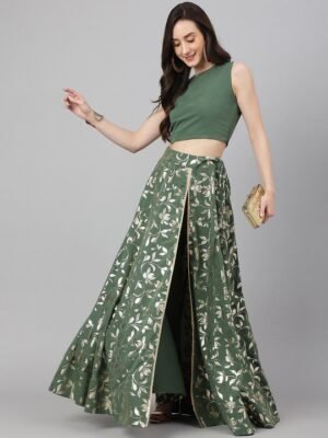 Crepe Lehenga Choli Under 2000 Online