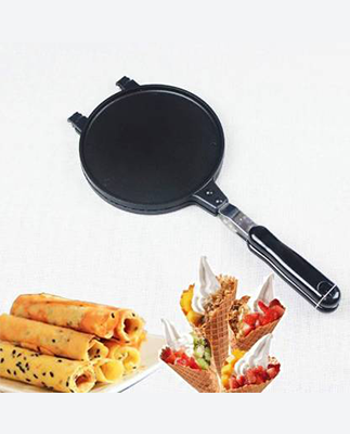 KT Mart Double Side Waffle Maker, Pancake Crispy Cone Omelet Plates Mold Waffle Maker
