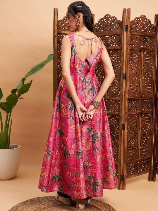 Pink Anarkali Kurta Set