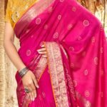 Rani Pink Banarasi Sik Saree